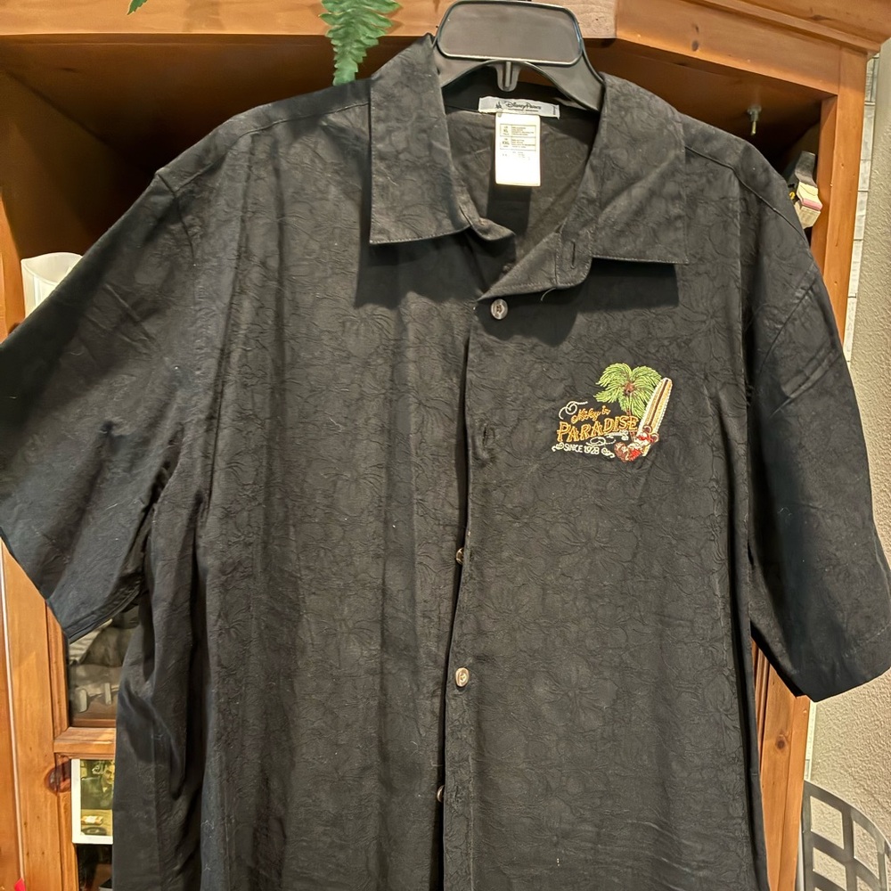 Disney Black Shirt with Embroidered Design